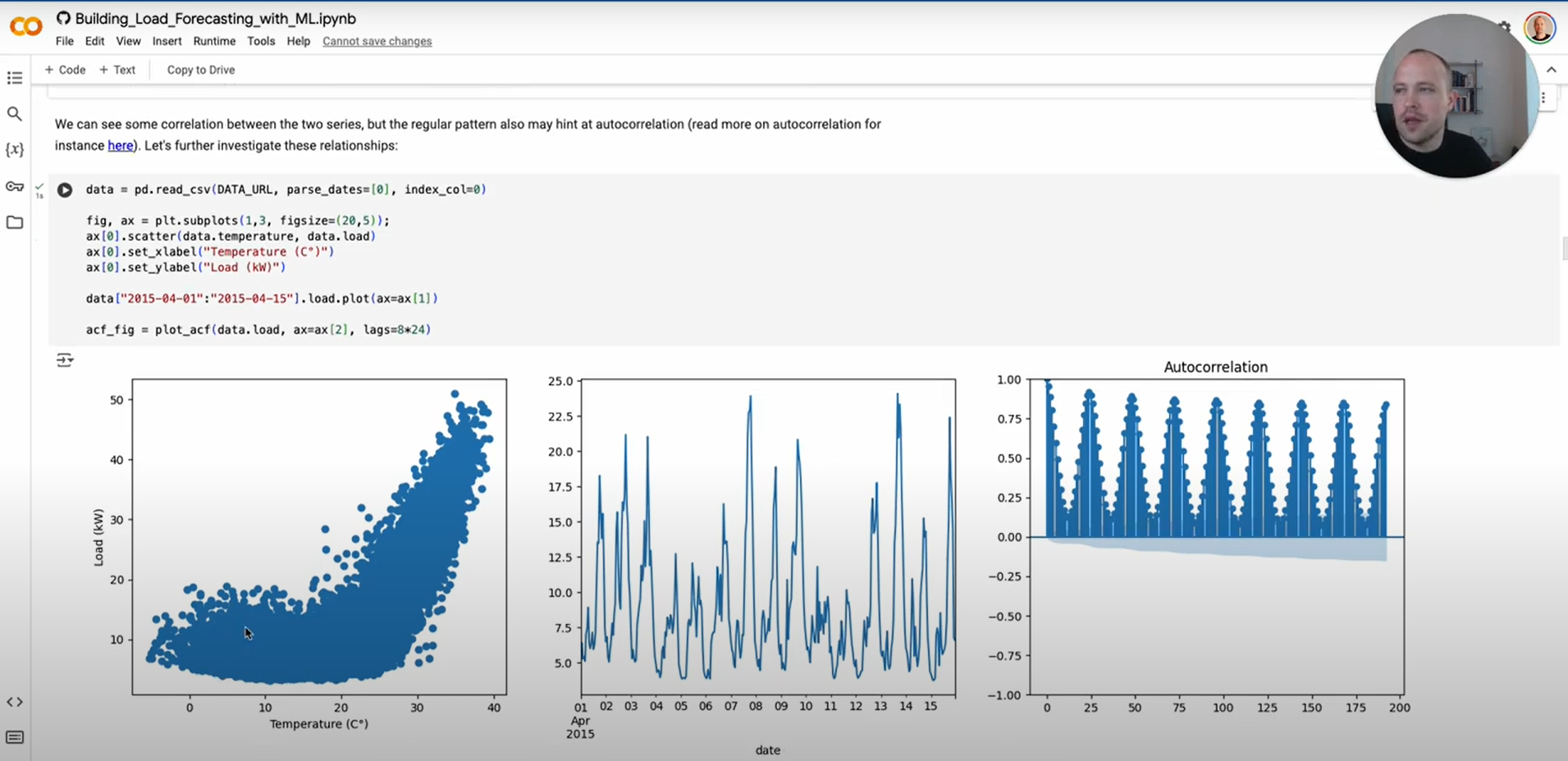 Marcus Voss presents a virtual live runthrough of the Building Load Forecasting with ML tutorial